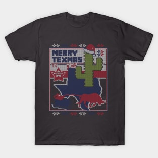 Merry Texmas Y'All Ugly Christmas Sweater Style T-Shirt T-Shirt